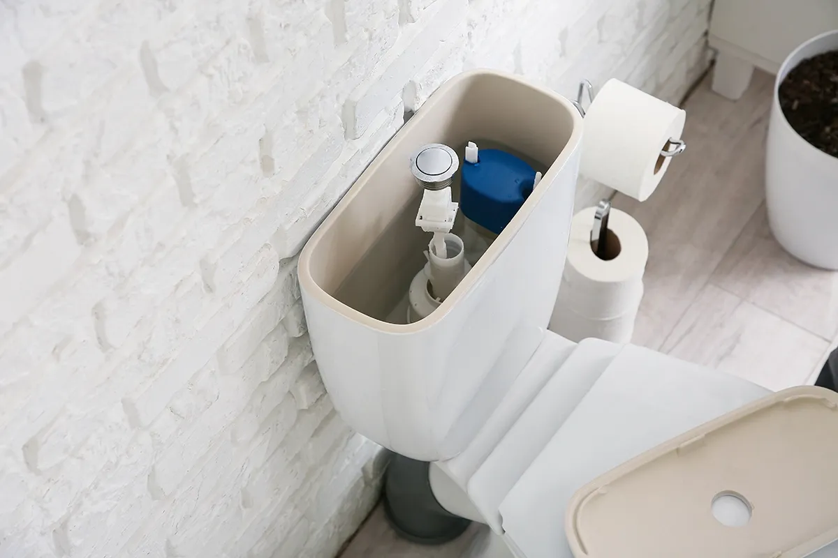 toilet tank leaking