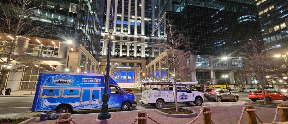 Superior Plumbing & Drains work vans performing leak detection services in Indian Trail, NC.
