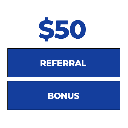 $50 Referral Bonus Graphic