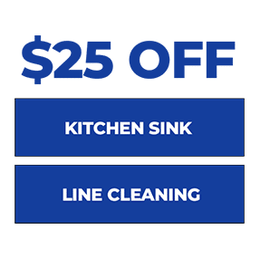 $25 OFF Discount Kitchen Sink Line Cleaning